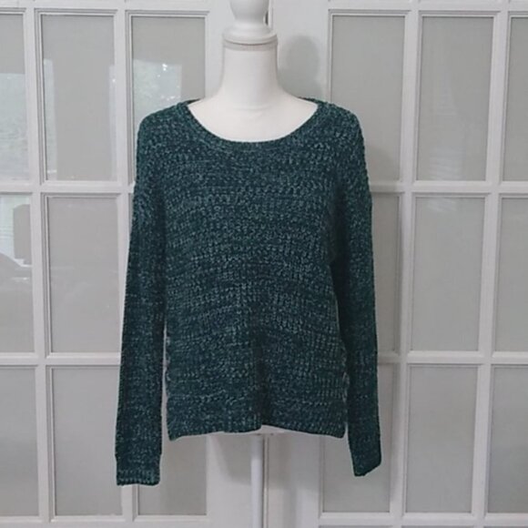 It's Our Time Hunter Green Boxy Crew Neck Sweater - Picture 1 of 14